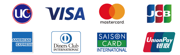 List of available cashless payment methods.