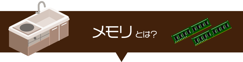 パソコンのメモリとは？