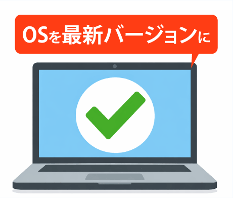 OSを最新バージョンにアップグレード